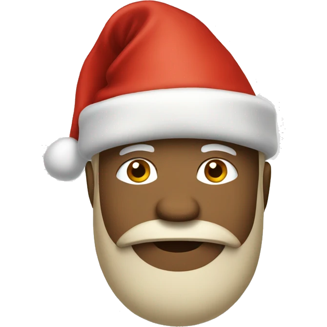 beige lisard wearing christmas hat emoji