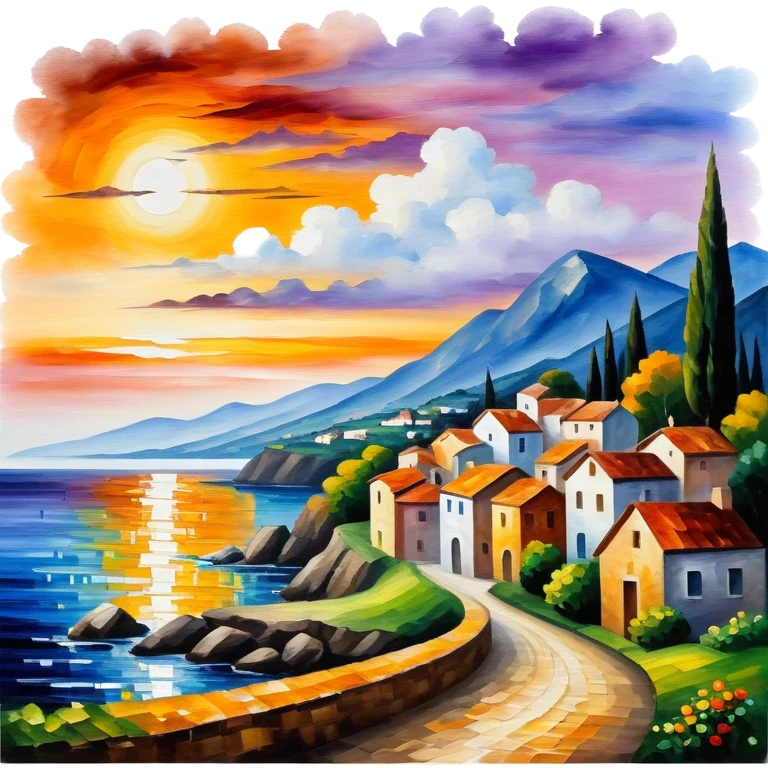 Actual Afremov painting emoji