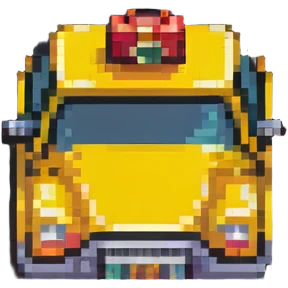 taxi cab airport transfer with luggage emoji