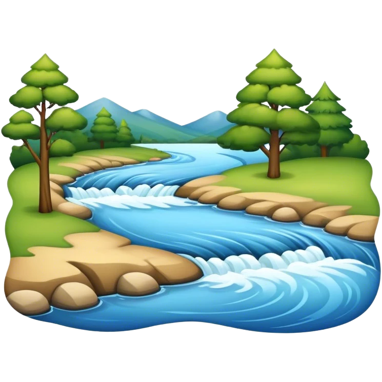 a river emoji