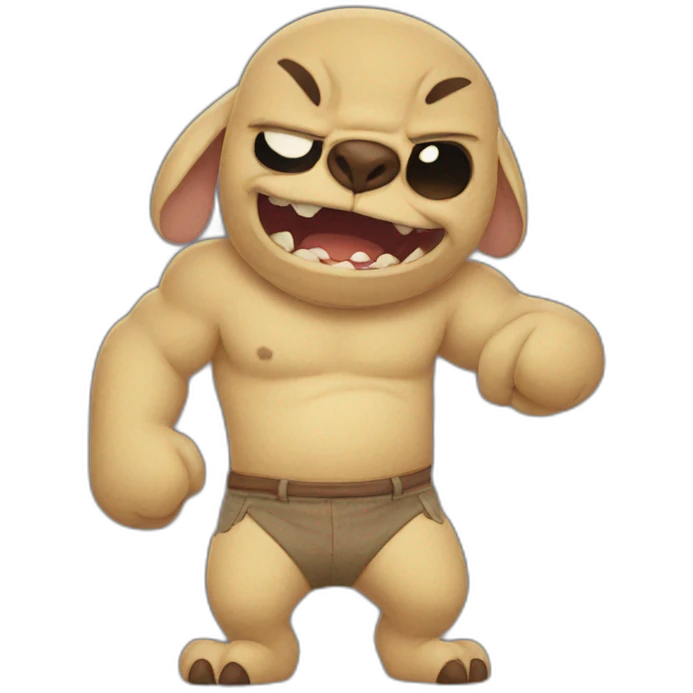 Upset Stitch emoji