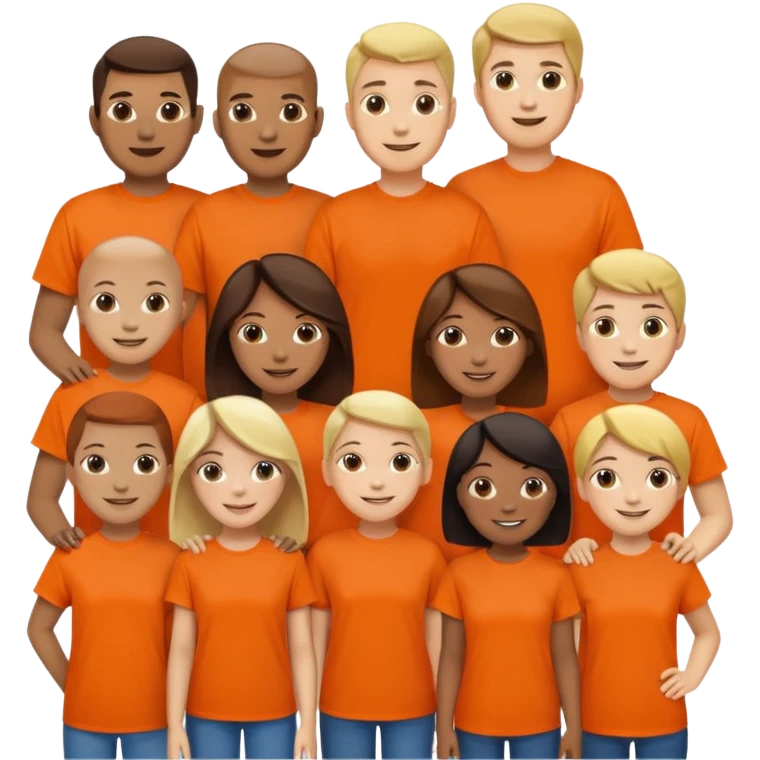 charity festival night with orange tshirt emoji