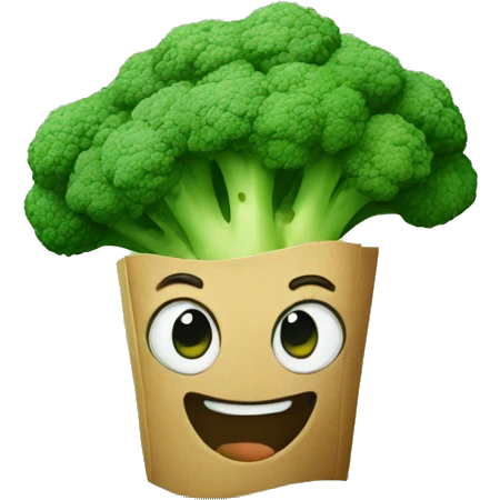 Broccoli is running emoji