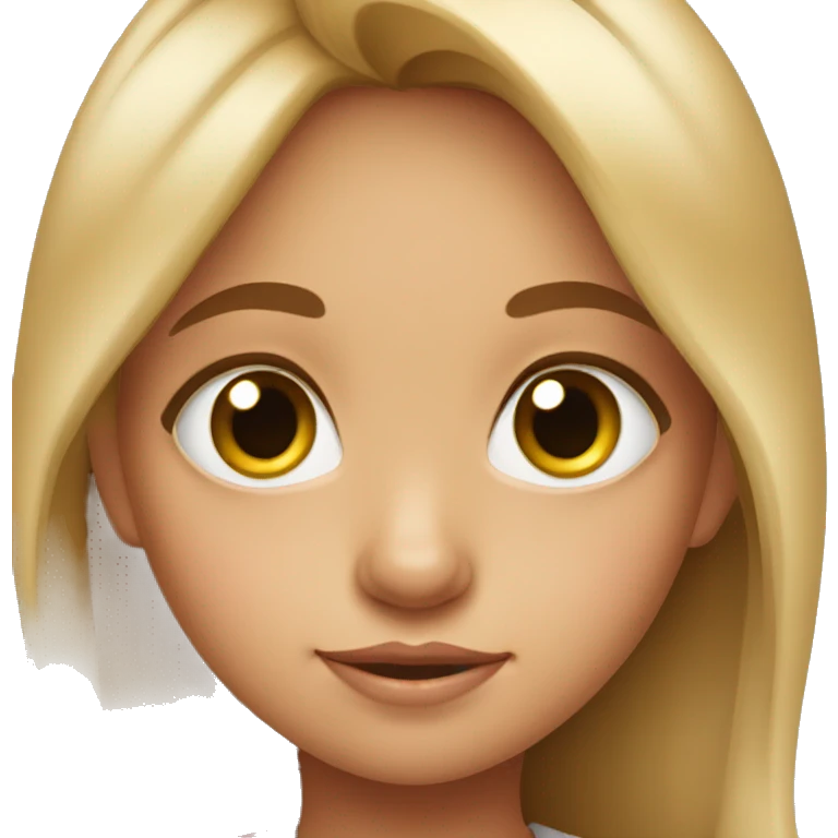 Little girl with big doe eyes  emoji