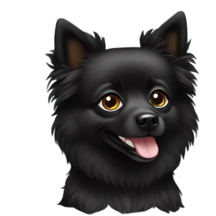 Little black spitz emoji