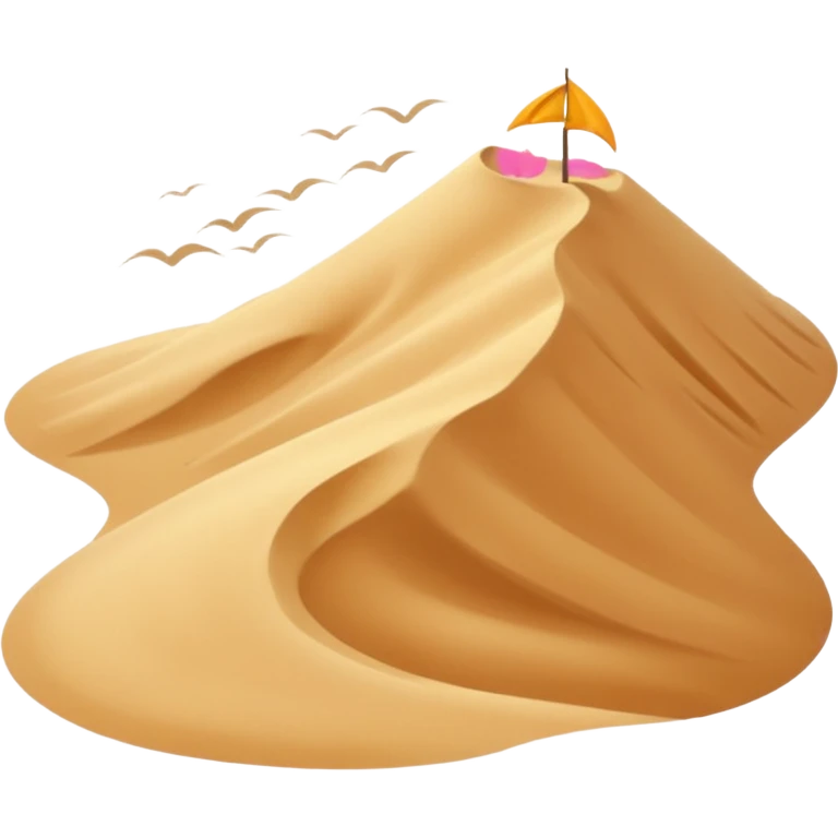 A sandy desert dune shaped by wind over time.




















































 emoji