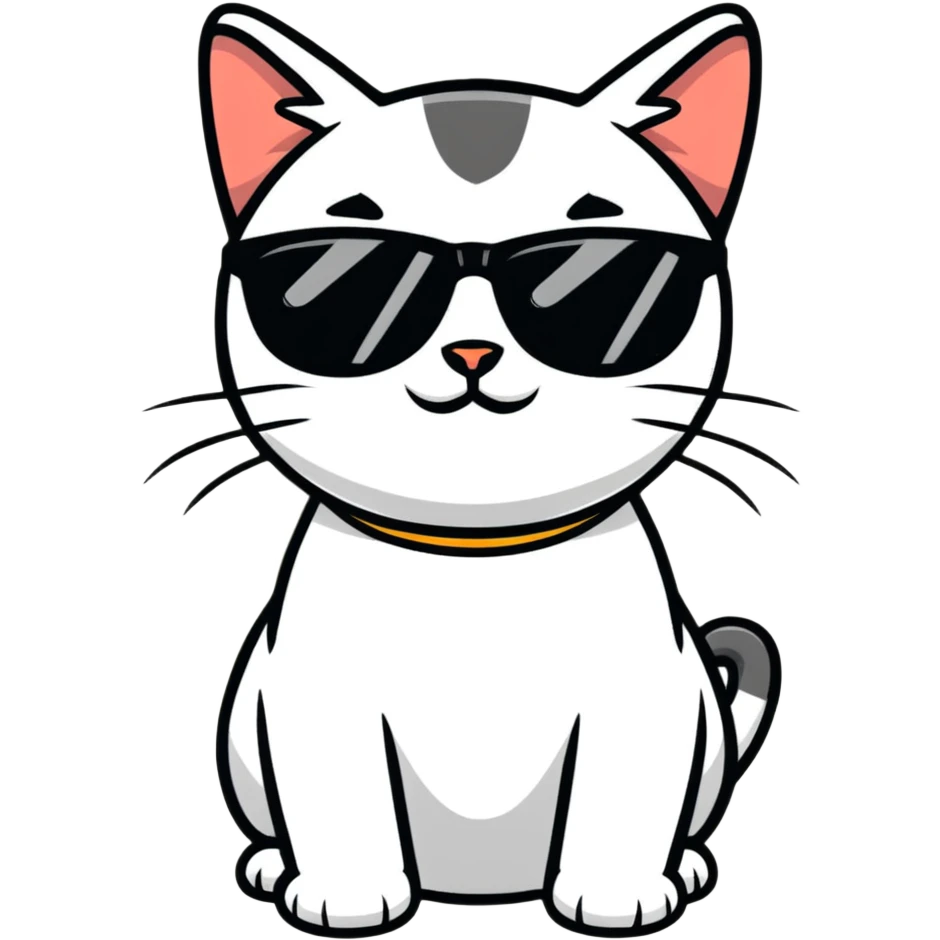 cat wearing sunglasses emoji