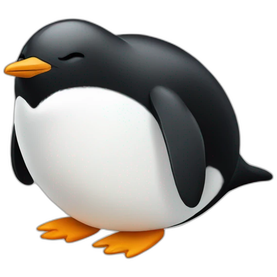 Sleeping penguin  emoji