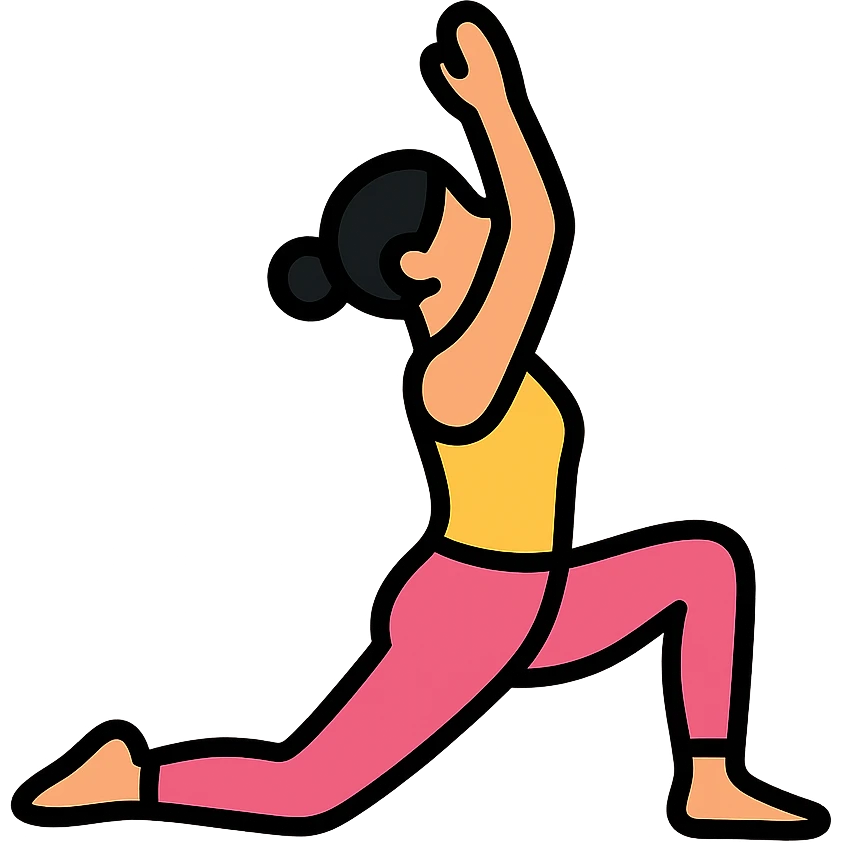 yoga woman in a different yoga pose emoji