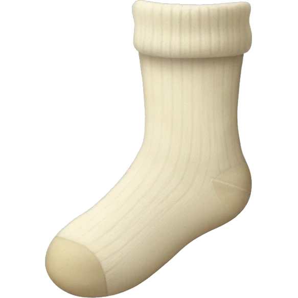 Cream socks  emoji