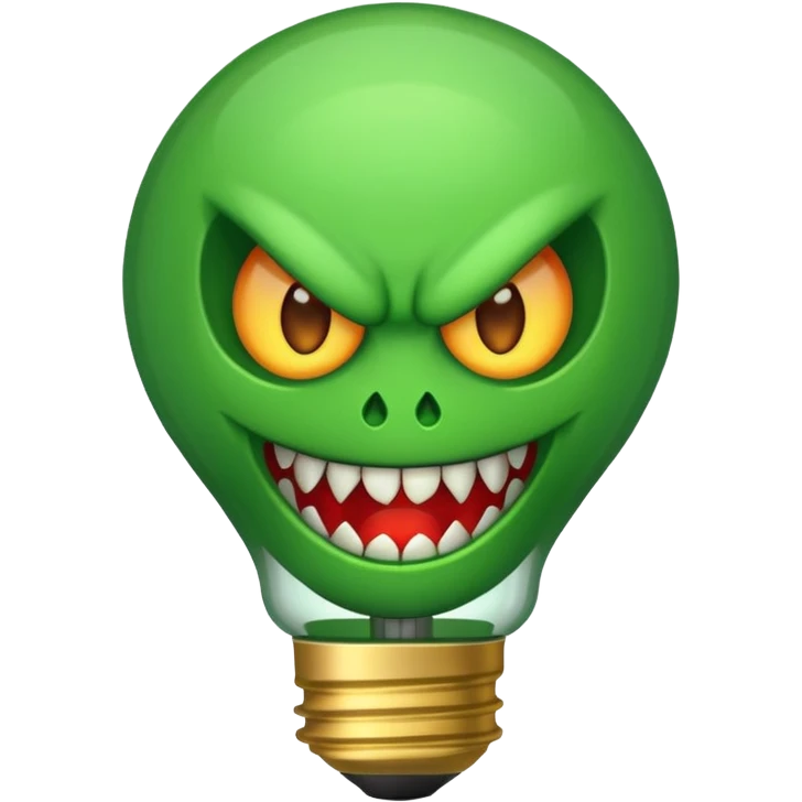 bulb with fangs emoji