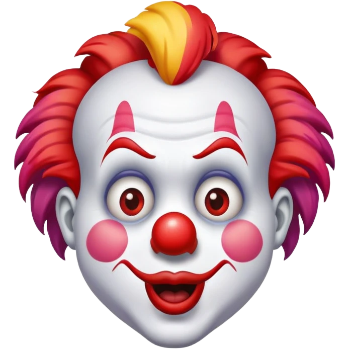 surprised clown emoji