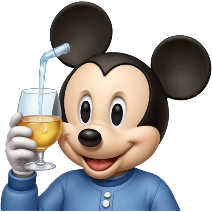 Mickey qui boit de la vodka  emoji