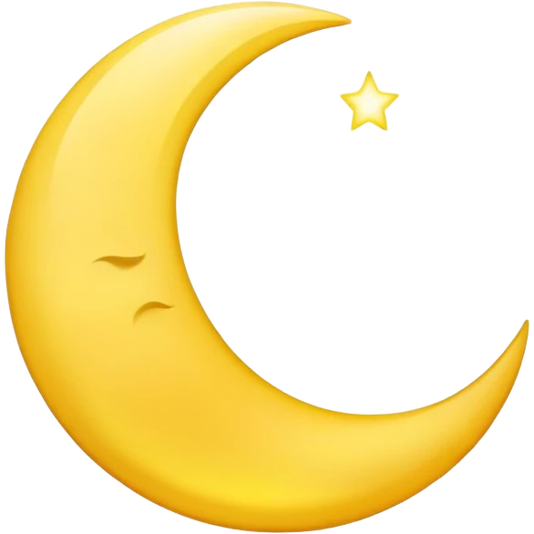 crescent moon emoji