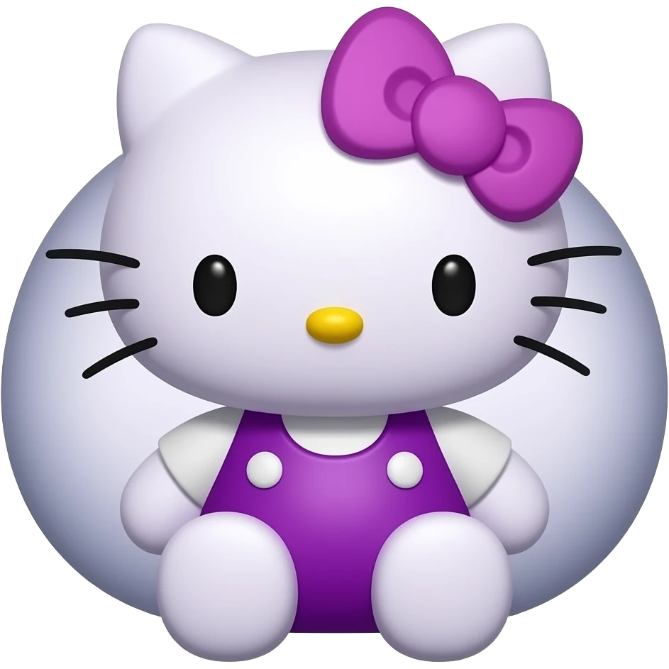 purple hello kitty emoji