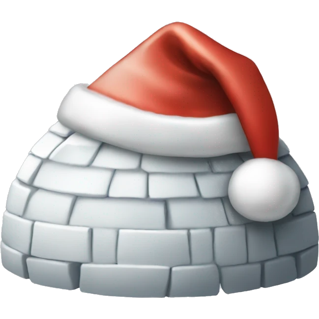 igloo xmas santa hat emoji