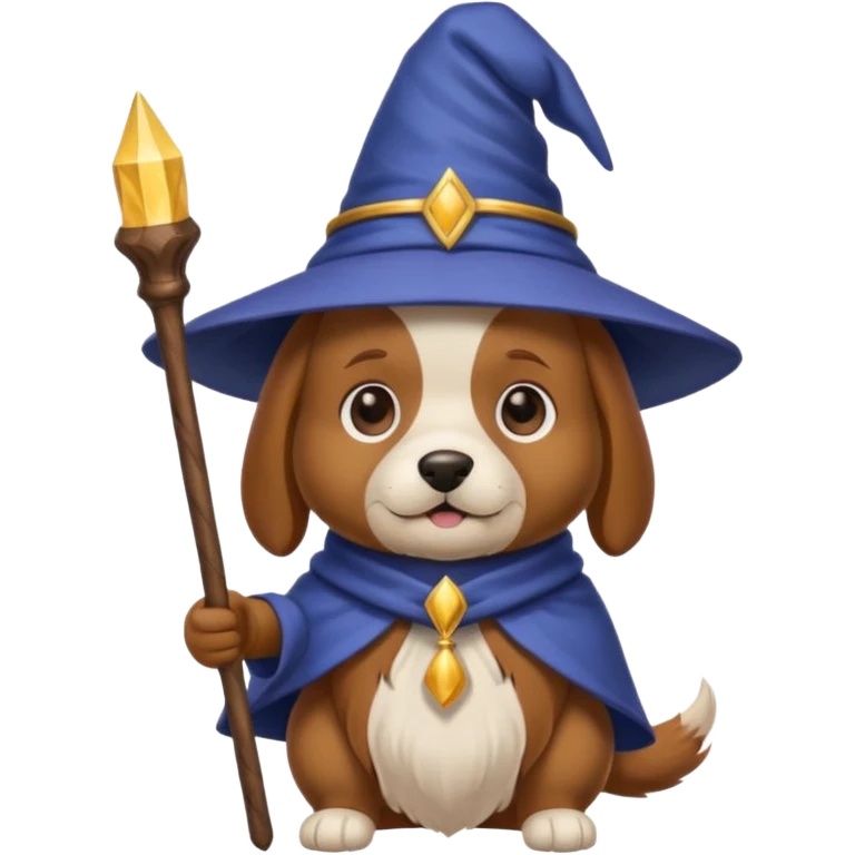 Dog wizard emoji