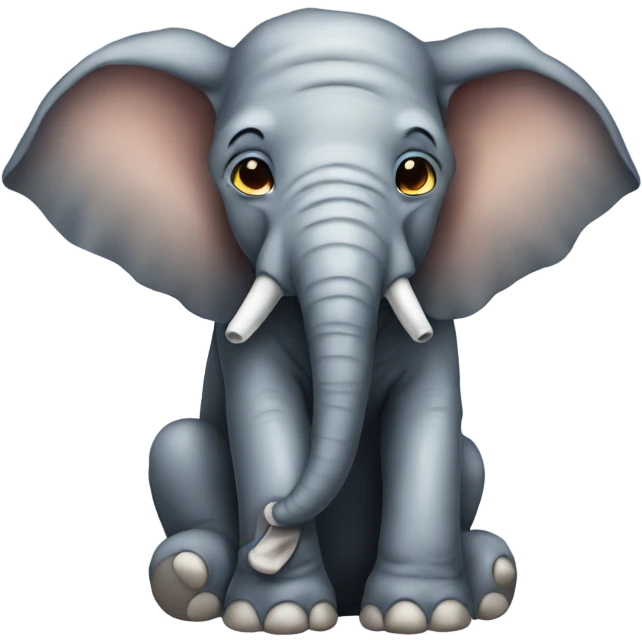 Sick elephant emoji