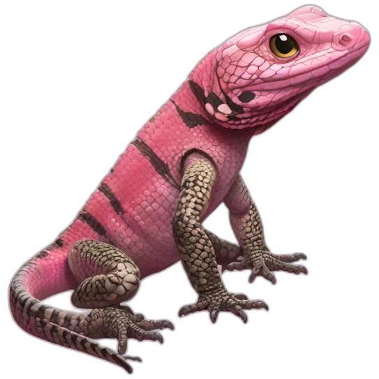 tegu lizard pink emoji