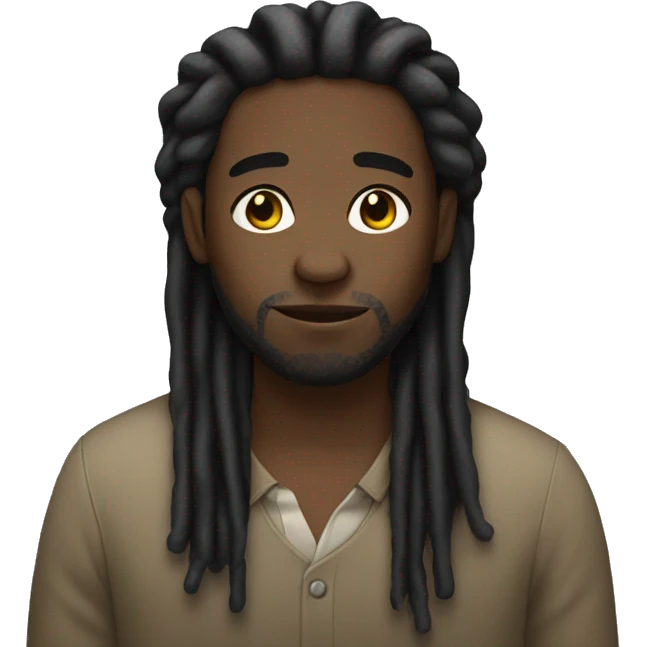 "black guy with dreads" emoji