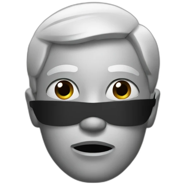 Noir qui mange emoji