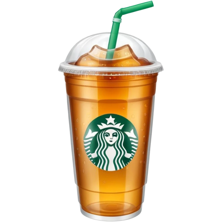 Soft drink in plastic cup (like Starbucks Cup) emoji