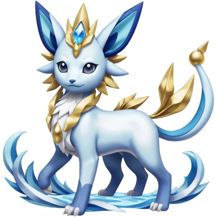 Primarina-Solgaleo-Glaceon-Suicune-Amaura-Dialga-fusion emoji