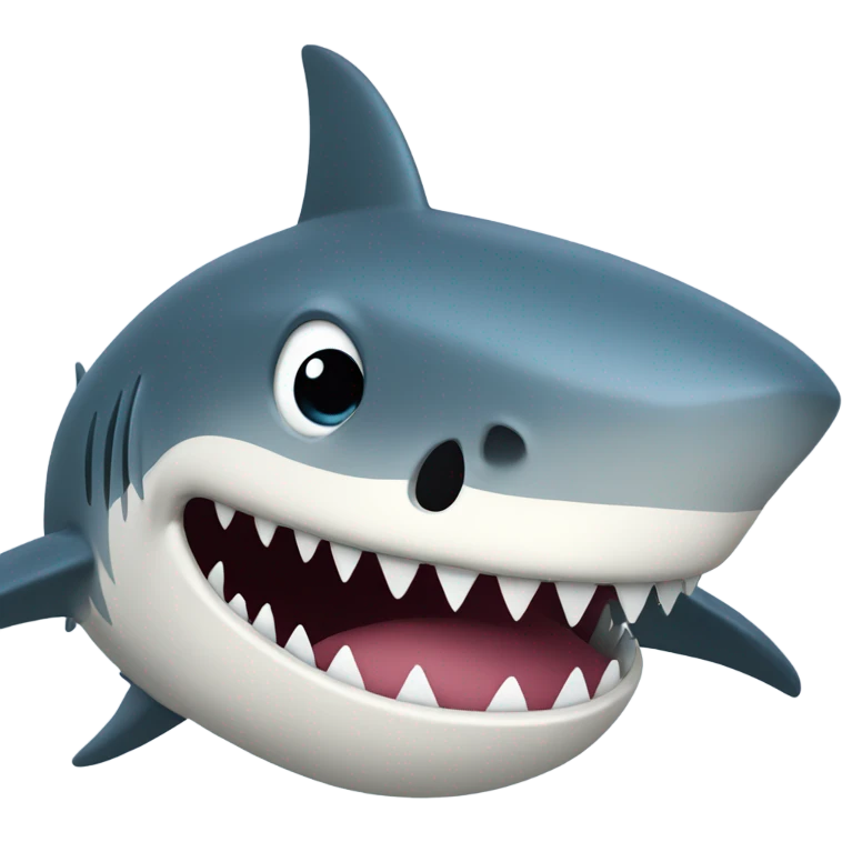 Shark with a beard emoji