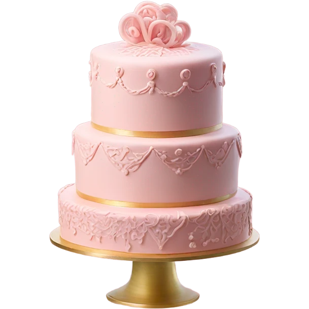 Lambeth cake pink emoji