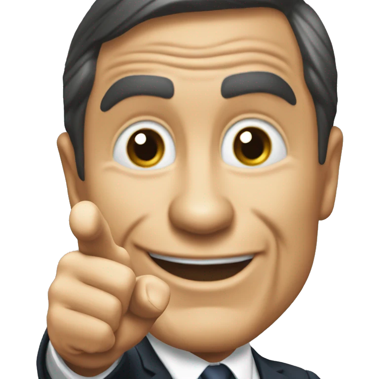 Kenneth Copeland pointing forward  emoji