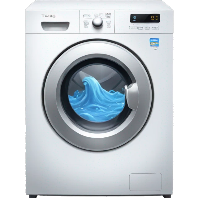 washing machine futuristic emoji