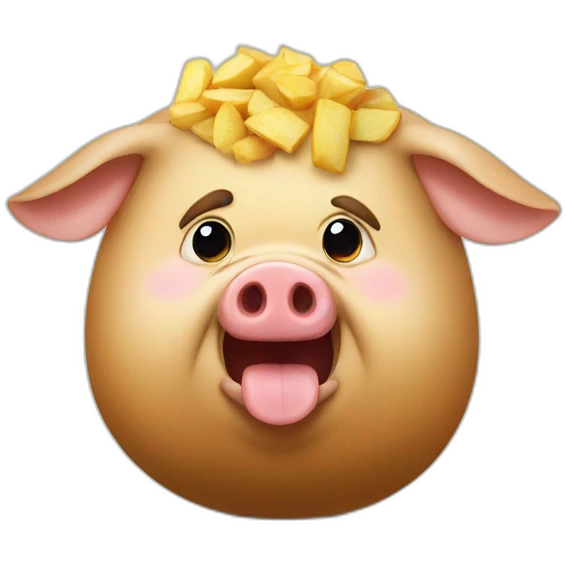 Angry Lukashenko potato pig emoji