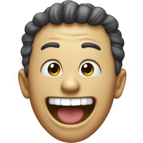 A face laughing hard emoji