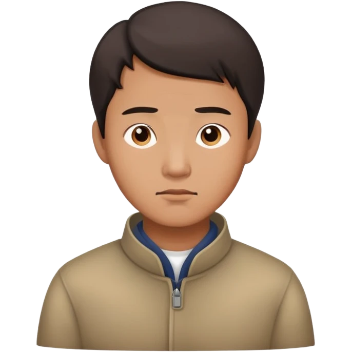 Chinese man thinking emoji