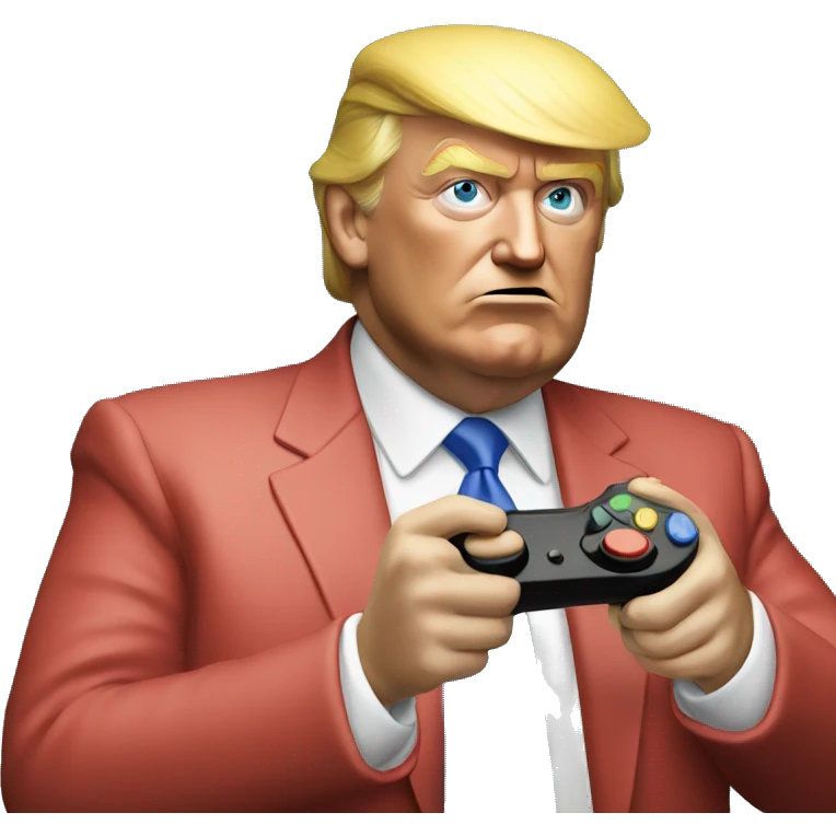 Trump playing video games emoji