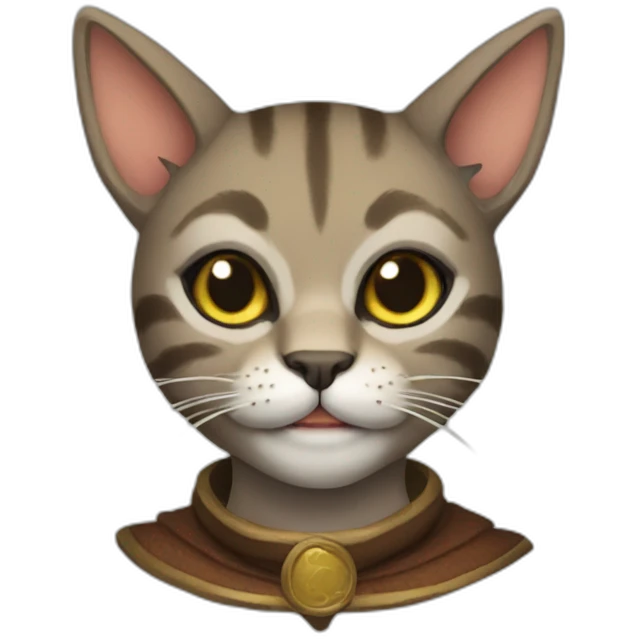 tabaxi cat-person with antlers emoji