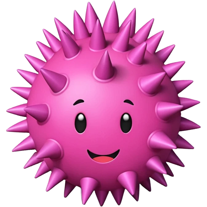 Spiky Stress Ball pink emoji