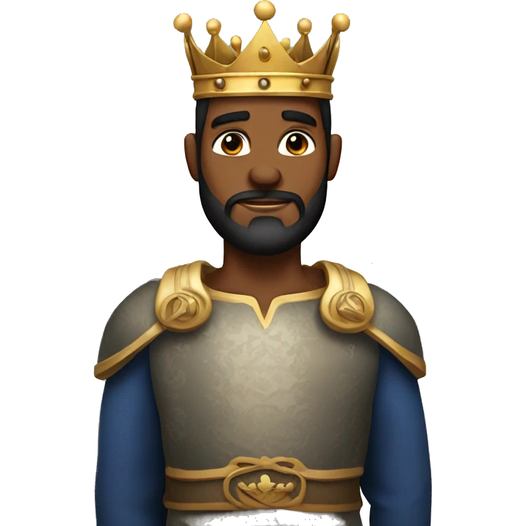 manly king with beard and crown emoji