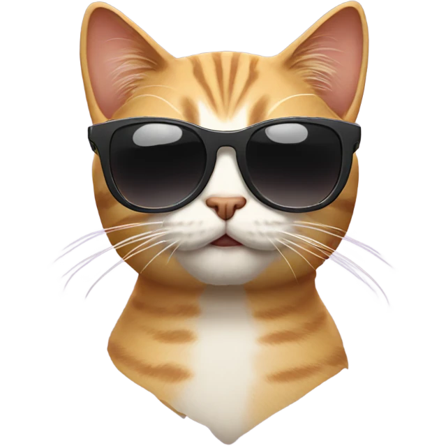 Cat with sunglasses emoji