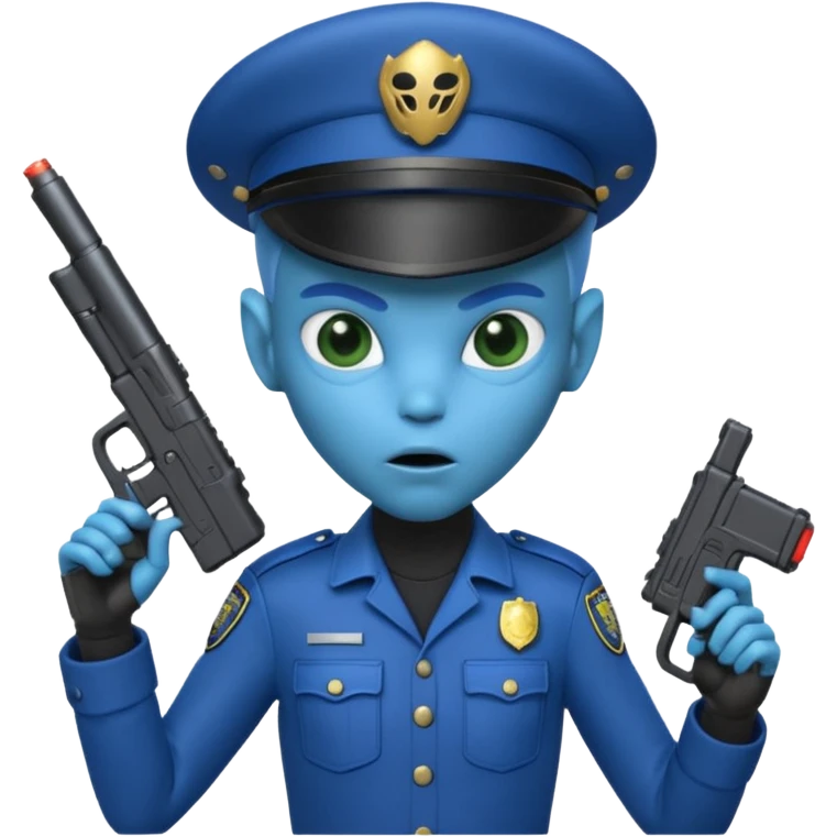 Alien police  emoji