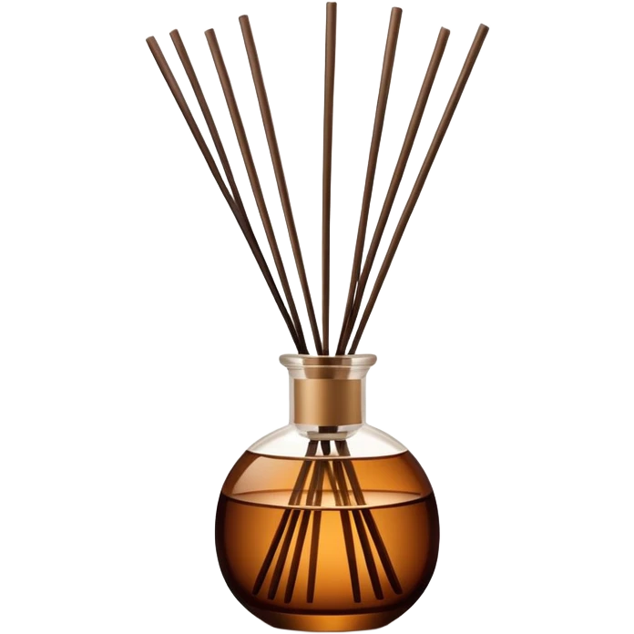 Reed diffuser in brown glass emoji