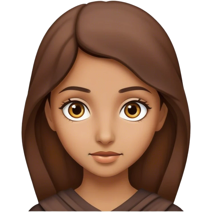 Kumral Arap kız emoji