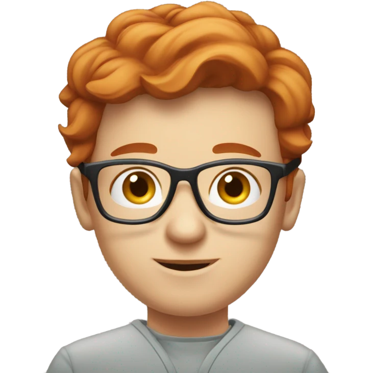 red hair nutritionist with glasses happy thinking money emoji