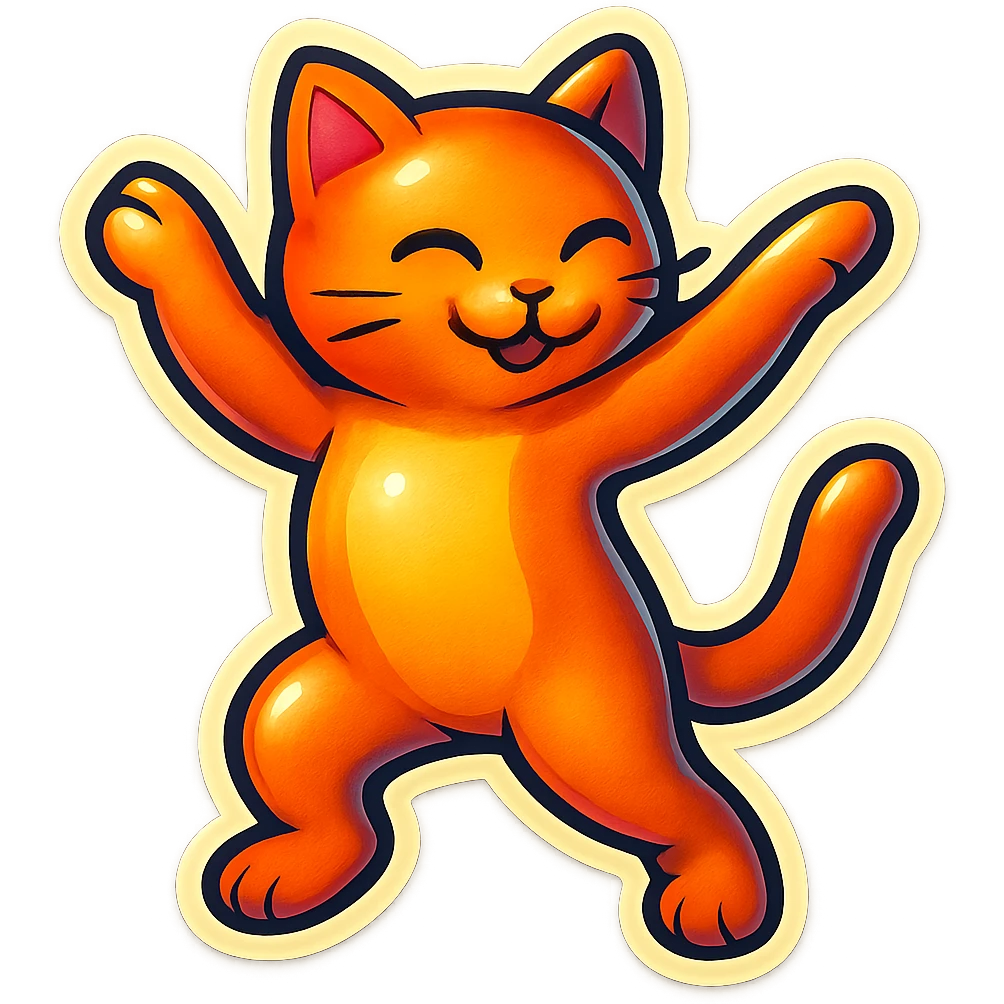 dancing cat emoji