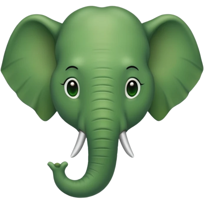 A green head with a green elephant trunk emoji
