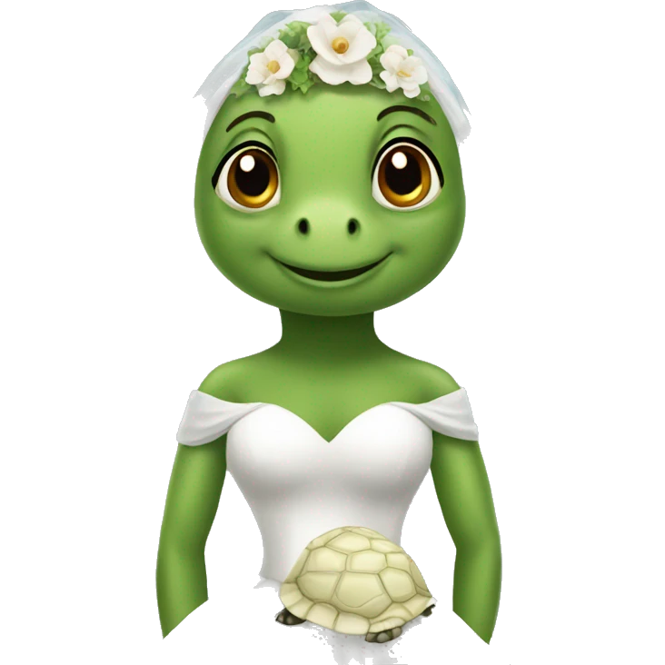 bride turtle emoji