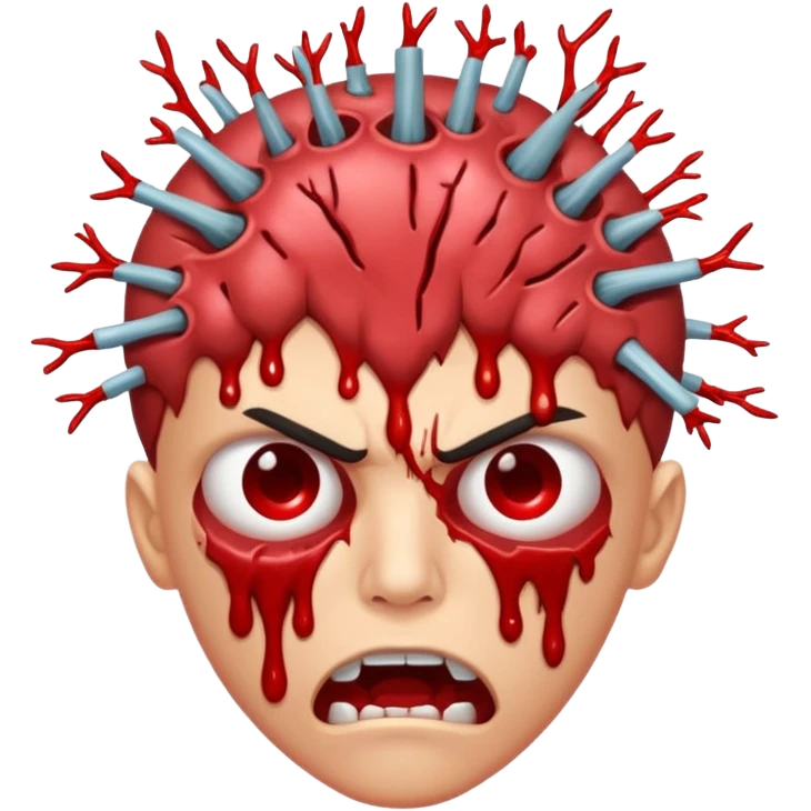 Lebka vybuchující hlavy emoji