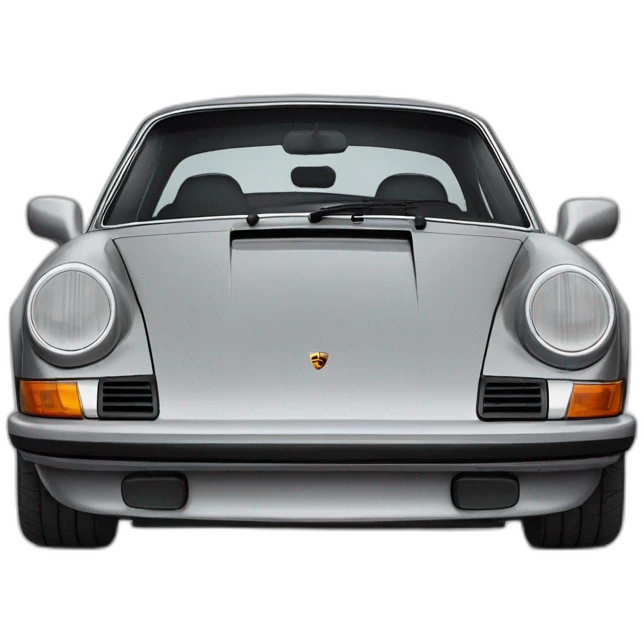 porsche 911 gray emoji
