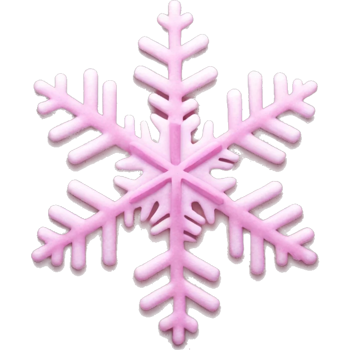 pink snowflake  emoji