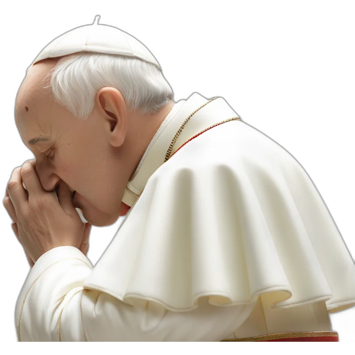 the pope innocently snorting lines emoji